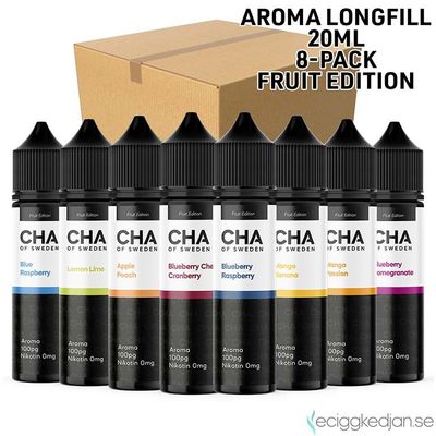CHA of Sweden Fruit Edition | Komplett Pack | 8st*Aroma Longfill 20ml
