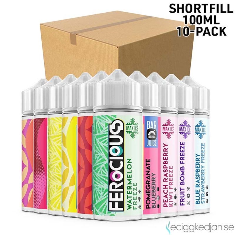 Ferocious | Komplett Pack | 10st*Shortfill 100ml
