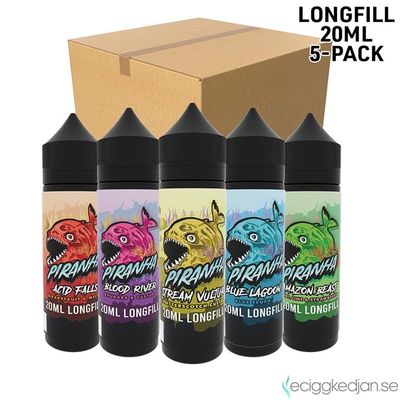 Piranha | Komplett Pack | 5st*Longfill 20ml