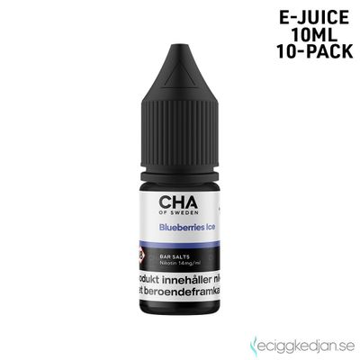 CHA of Sweden Ice Edition | Blueberries Ice | 10ml E-Juice | 10pack