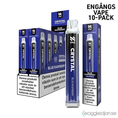 N One Crystal | Blue Raspberry | Engångsvape | 10pack