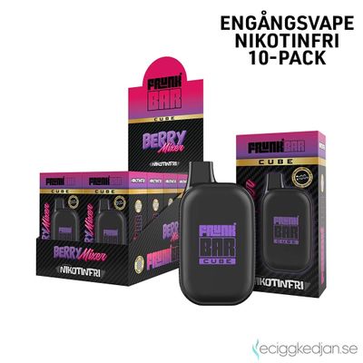 Frunk Bar Cube ZERO | Berry Mixer | Nikotinfri Engångsvape | 10pack