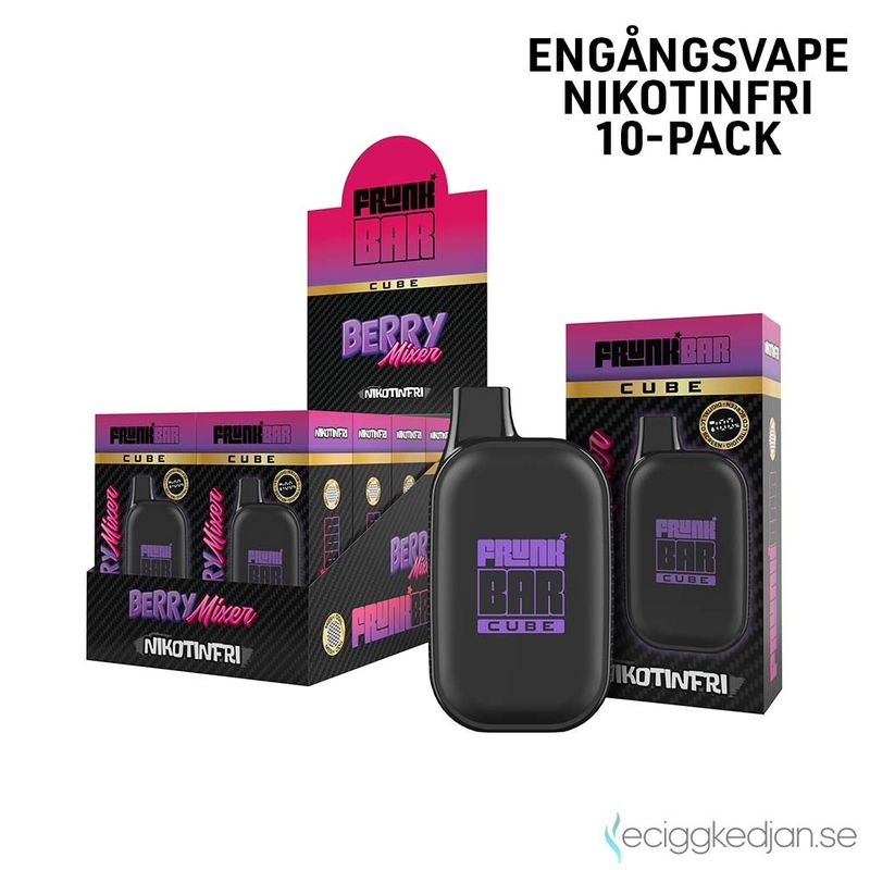 Frunk Bar Cube ZERO | Berry Mixer | Nikotinfri Engångsvape | 10pack