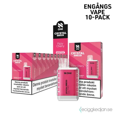 N One Crystal Cube | Fizzy Cherry | Engångsvape | 10pack