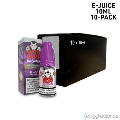 Vampire Vape | Heisenberg Cola | 10ml E-Juice | 10pack