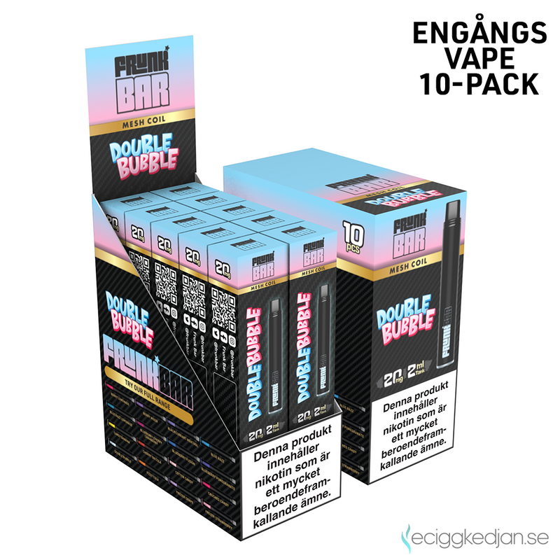 Frunk Bar | Double Bubble | Engångsvape | 20mg | 10pack