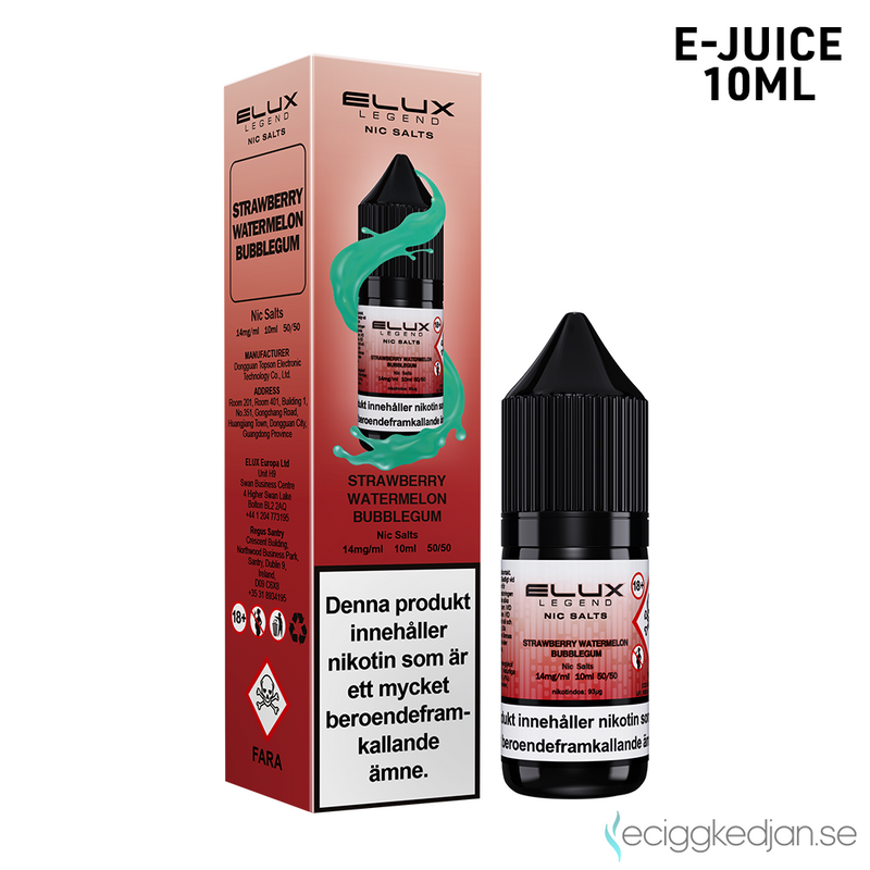 Elux Legends | Strawberry Watermelon Bubblegum | 10ml E-Juice