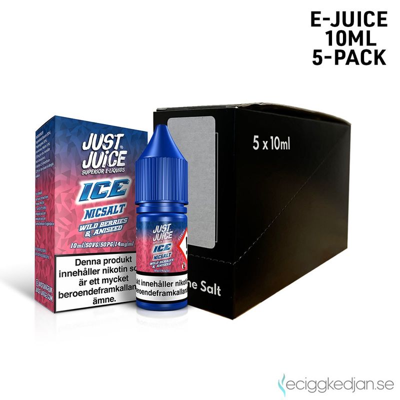 Just Juice Ice | Wild Berries and Aniseed | 10ml E-Juice | 5pack