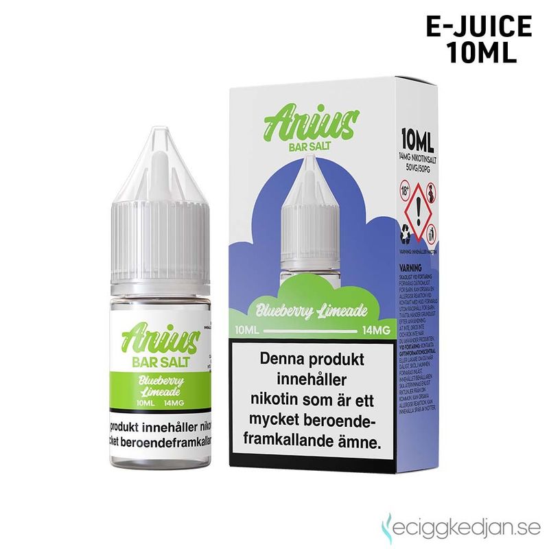 Arius Bar Salt Fruity | Blueberry Limeade | 10ml E-Juice