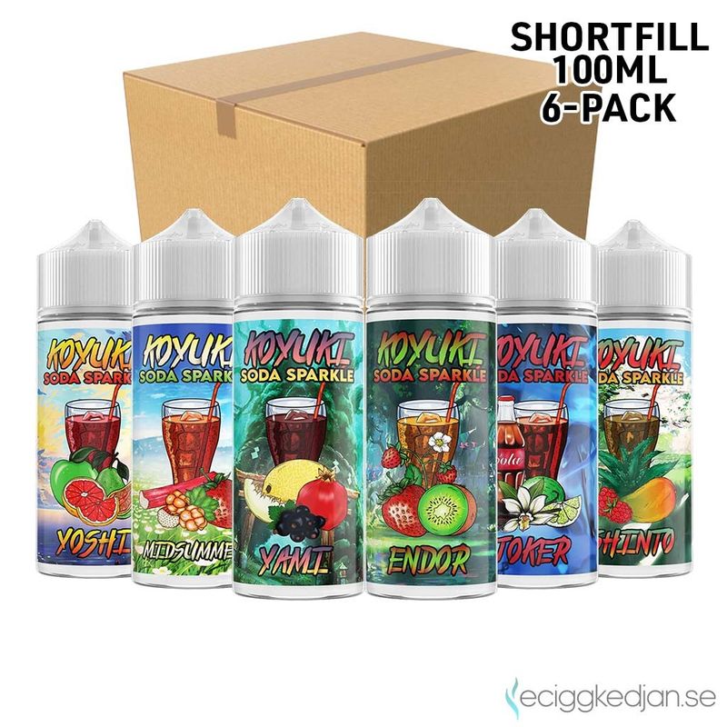 Koyuki Soda Sparkle  | Komplett Pack | 6st*Shortfill 100ml