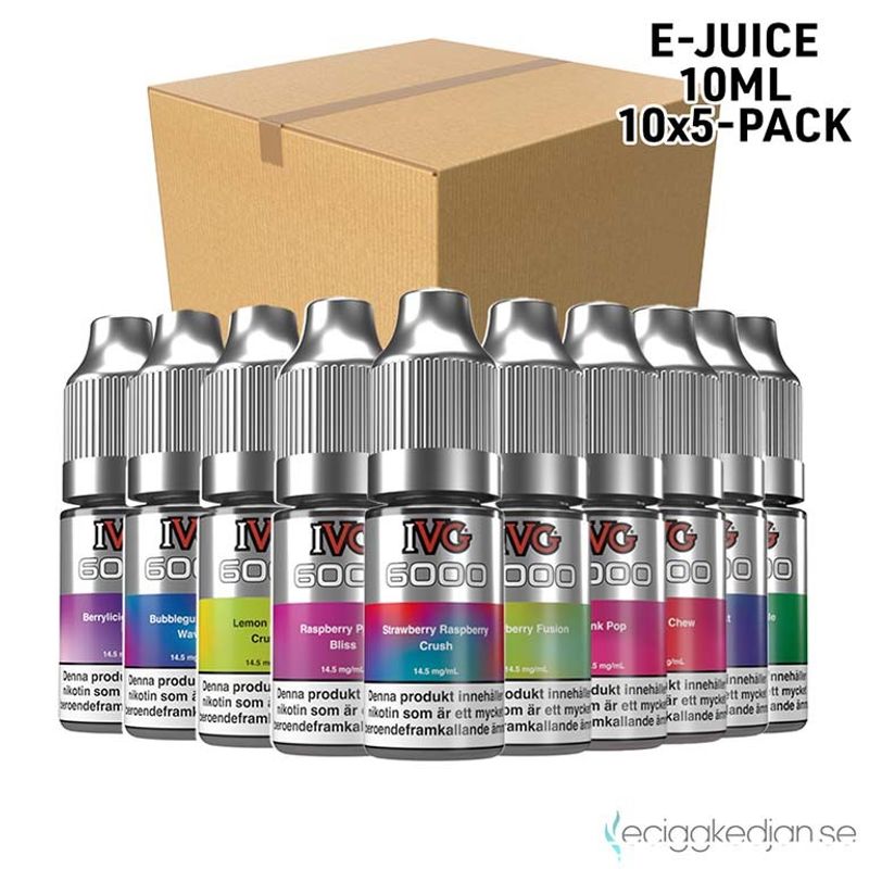 IVG 6000 14,5mg Nikotinsalt | Komplett Pack | 10*5pack