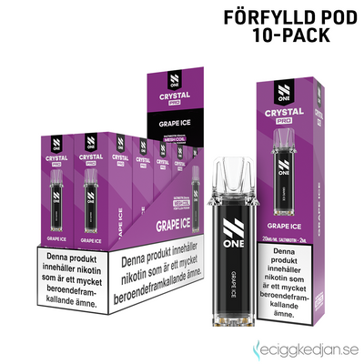 N One Crystal PRO | Grape Ice | Förfylld Pod | 10pack