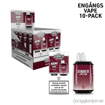 Dinner Lady Nano Cube | Cola Ice | Engångsvape | 10pack