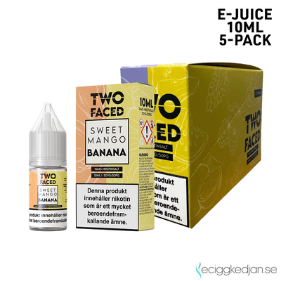 Two Faced | Sweet Mango Banana | 10ml E-Juice | 5pack