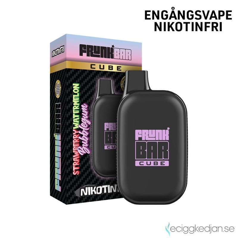 Frunk Bar Cube ZERO | Strawberry Watermelon Bubblegum | Nikotinfri Engångsvape