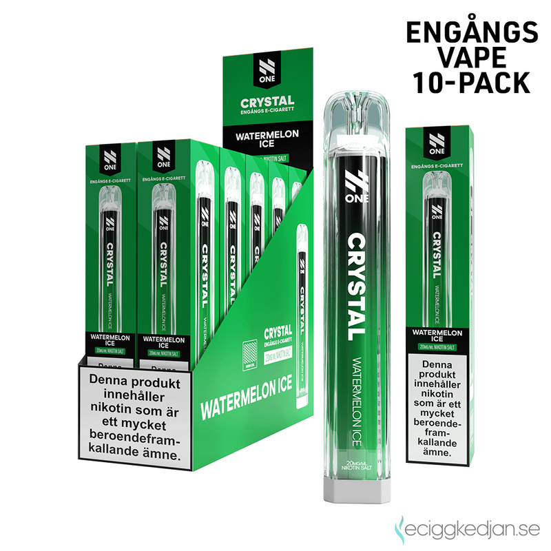 N One Crystal | Watermelon Ice | Engångsvape | 10pack