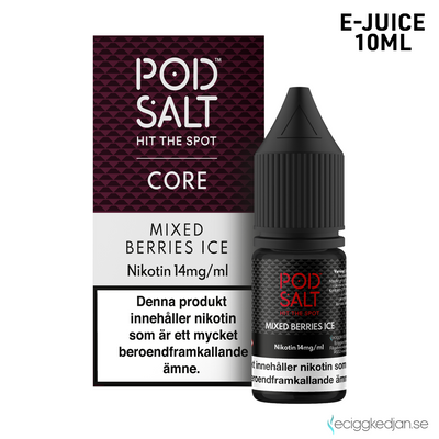 Pod Salt Core | Mixed Berries Ice | 10ml E-Juice | OBS!! Kort/Utgånget Datum