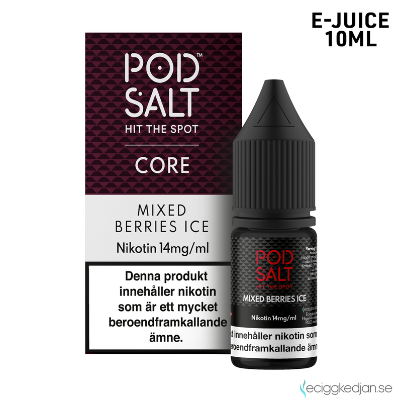 Pod Salt Core | Mixed Berries Ice | 10ml E-Juice | OBS!! Kort/Utgånget Datum