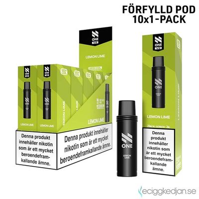 N One Pod V2 | Lemon Lime | Förfylld Pod | 10pack