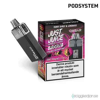 Just Juice Oxbar | Berry Burst & Lemonade | 2ml 14mg | OBS!! Kort Datum
