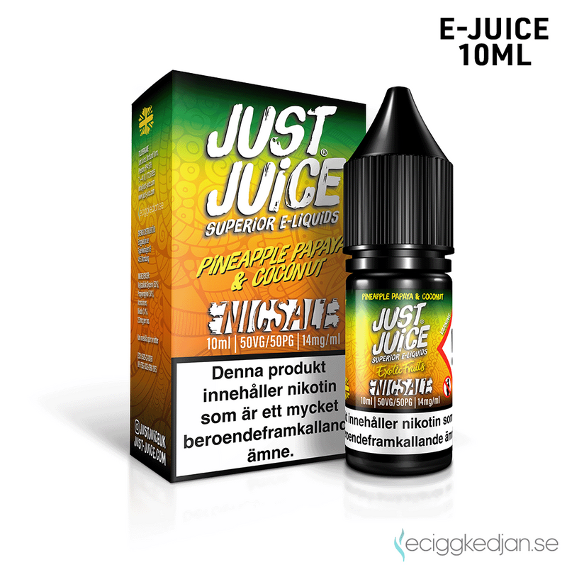 Just Juice Exotic Fruits | Pineapple Papaya Coconut | 10ml E-Juice