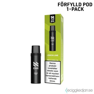 N One Pod V2 | Lemon Lime | Förfylld Pod