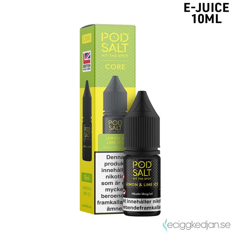 Pod Salt Core | Lemon Lime Ice | 10ml E-Juice