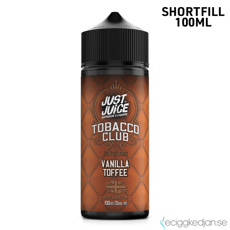 Just Juice Tobacco Club | Vanilla Toffee | 100ml Shortfill