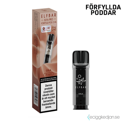 Elfa Mesh Pod | Cola | Förfylld Pod | 2pack | OBS!! Utgånget Datum