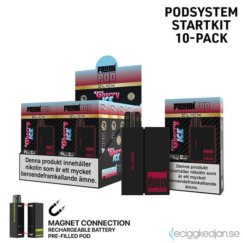 Pod Click Kit | Frunk | Cherry Ice | Batteri inkl Förfylld Pod | 2*10pack | Limited Edition