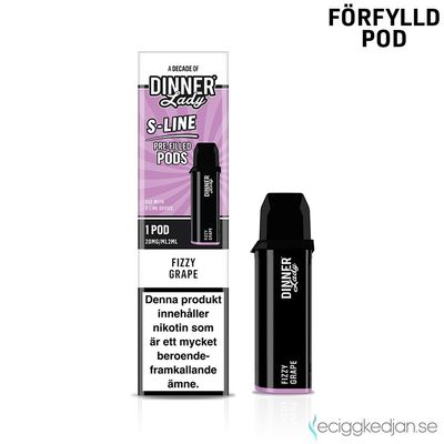 Dinner Lady S-Line Pod | Fizzy Grape | Förfylld Pod