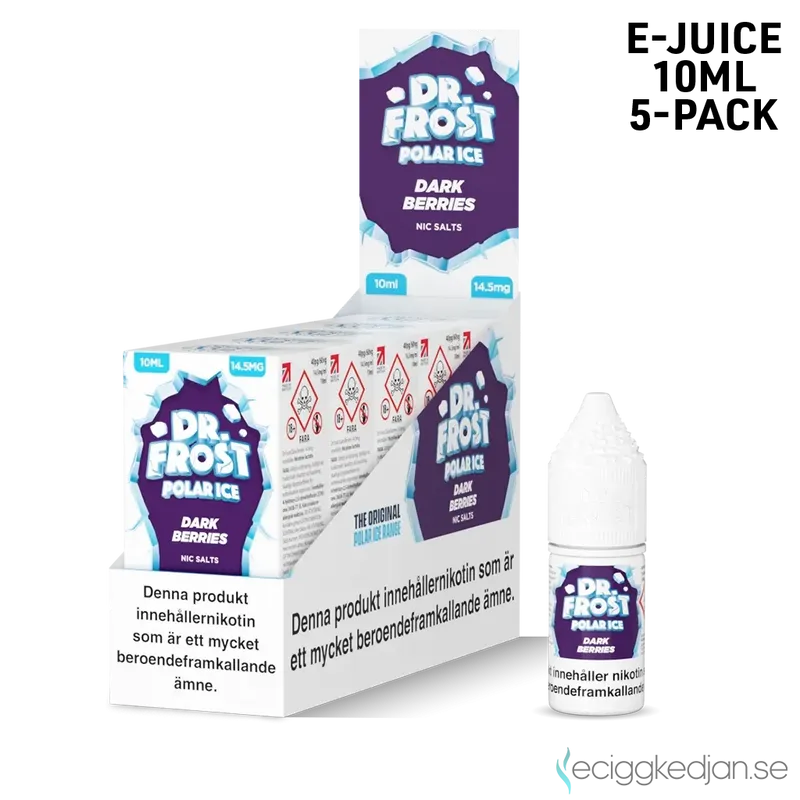 Dr Frost Polar Ice Nic Salt | Dark Berries | 10ml E-Juice | 14,5mg Saltnikotin | 5pack