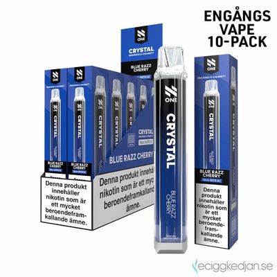 N One Crystal | Blue Razz Cherry | Engångsvape | 10pack