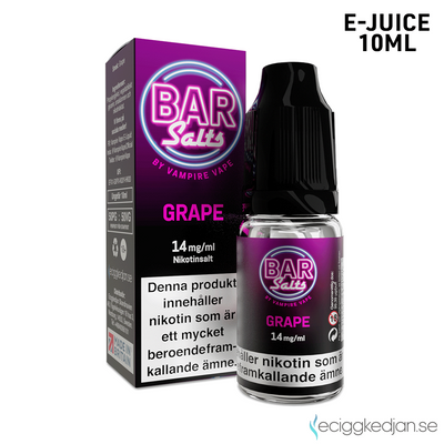 Bar Salts | Grape | 10ml E-Juice