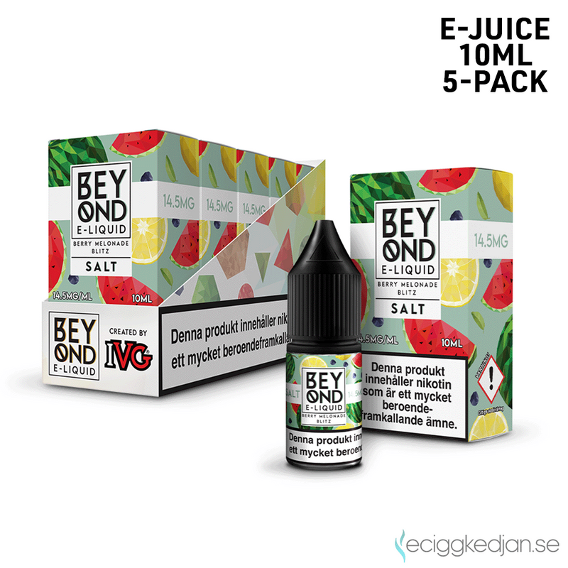 Beyond Salts | Berry Melonade Blitz | 10ml E-Juice | 14,5mg Saltnikotin | 5pack