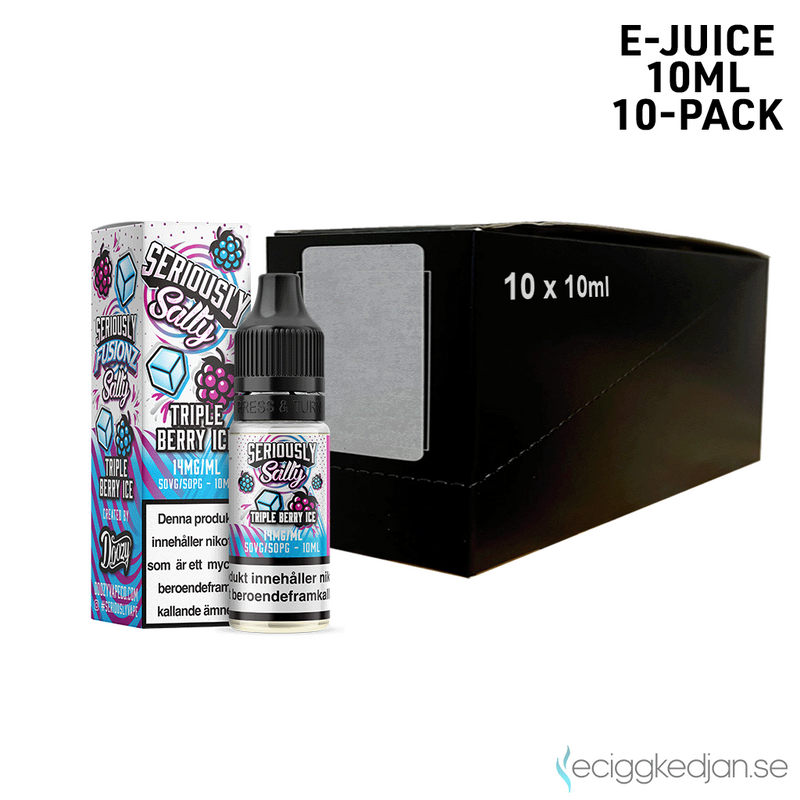Seriously Salty | Triple Berry Ice | 10ml E-Juice | 10pack