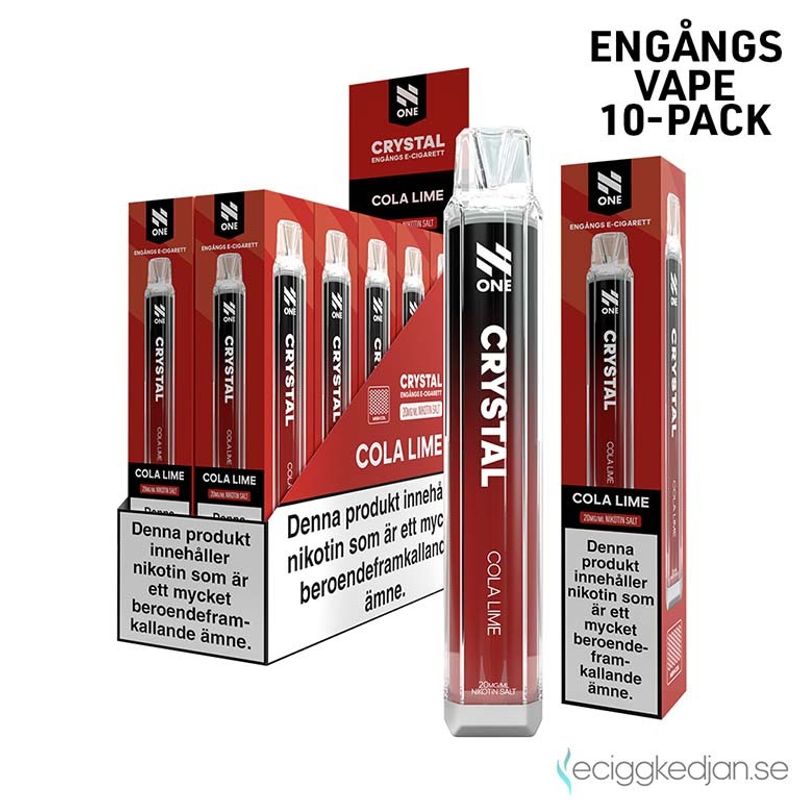 N One Crystal | Cola Lime | Engångsvape | 10pack