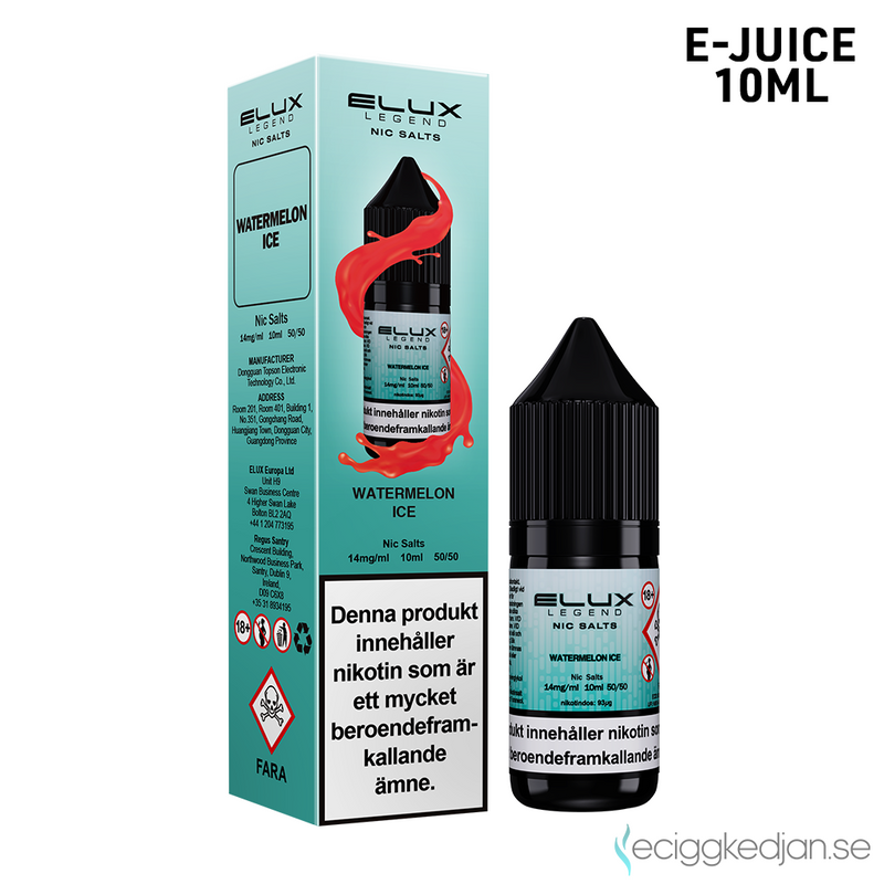 Elux Legends | Watermelon Ice | 10ml E-Juice
