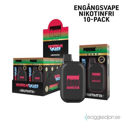 Frunk Bar Cube ZERO | Watermelon Splash | Nikotinfri Engångsvape | 10pack