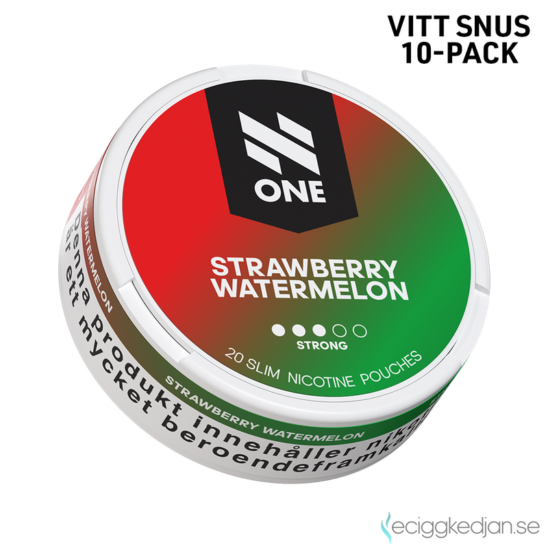 N One Slim | Strawberry Watermelon | All White | 10pack
