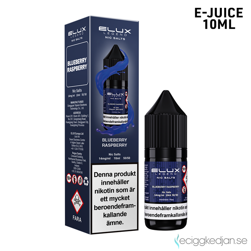 Elux Legends | Blueberry Raspberry | 10ml E-Juice