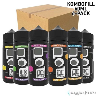 Pod 100 Series | Komplett Pack | 6st*Kombofill 60ml