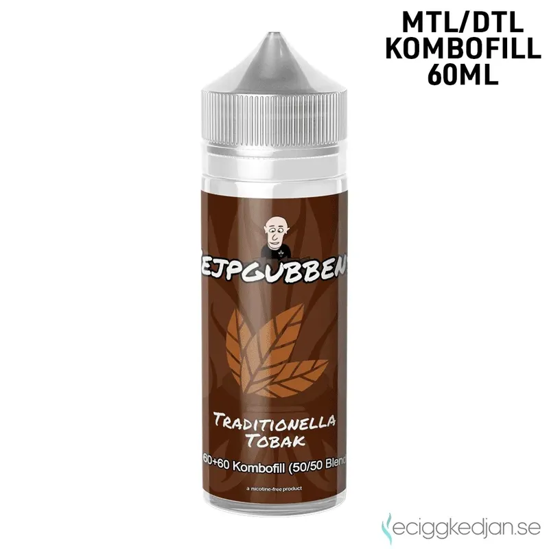 Vejpgubbens | Traditionella Tobak | 60ml Kombofill