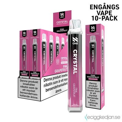 N One Crystal | Pink Grapefruit | Engångsvape | 10pack