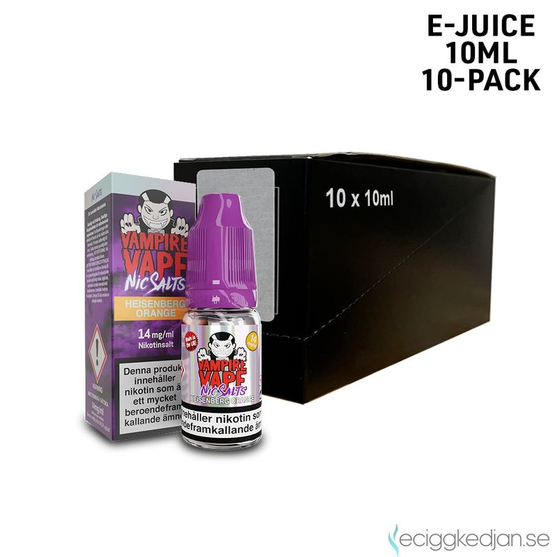 Vampire Vape | Heisenberg Orange | 10ml E-Juice | 10pack