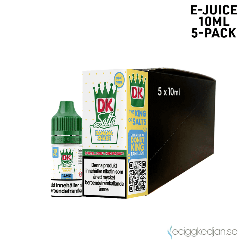 DK Salts | Banana Shake | 10ml E-Juice | 5pack