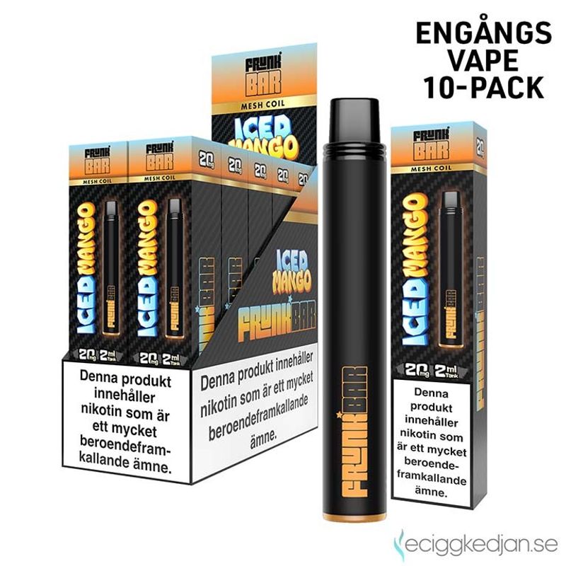 Frunk Bar | Iced Mango | Engångsvape | 10pack