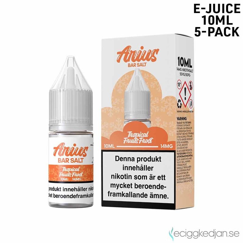 Arius Bar Salt Frost | Tropical Fruits Frost | 10ml E-Juice | 5pack