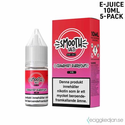 Smooth Salt Sweet | Strawberry Bubblegum | 10ml E-Juice | 5pack