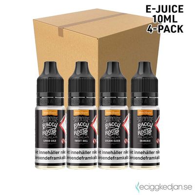 Baccy Roots 14mg Nikotinsalt | Komplett Pack | 4*1